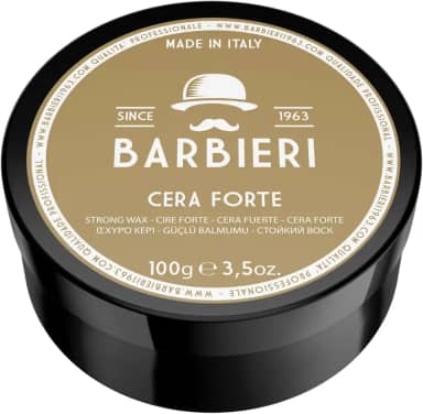 BARBIERI Desde1963- Cera Pomada Forte Italiana Para Cabelos Masculinos– Fixação Alta e Efeito Luminoso Duradouro