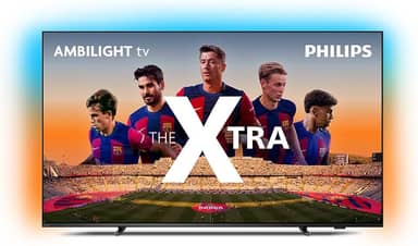 PHILIPS, Smart TV, The Xtra QD-Mini LED 55" 4K 120 Hz, 55PML9118/78, Ambilight, Google TV, P5, DTS Play-Fi, Freesync, Dolby Vision e Atmos, 40 WRMS