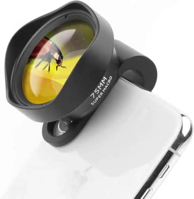 Lente de câmera macro ULANZI 10X, lente de telefone celular com super clipe macro de 75 mm para iPhone 11 Pro Max X XS Max 8 Plus Pixel Samsung Galaxy OnePlus