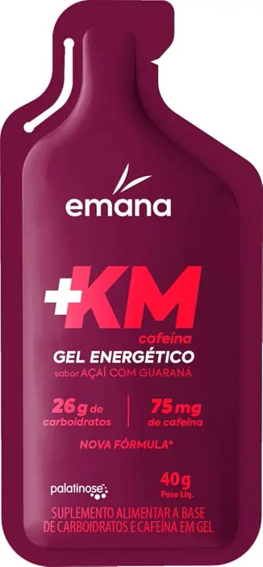 Emana Gel Energético +KM Sabor Açaí com Guaraná - 40g