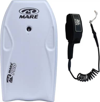 Prancha Bodyboard Semi Profissional Maré Pró 39' com Fundo Rigido c/ Leash Braço Profissional