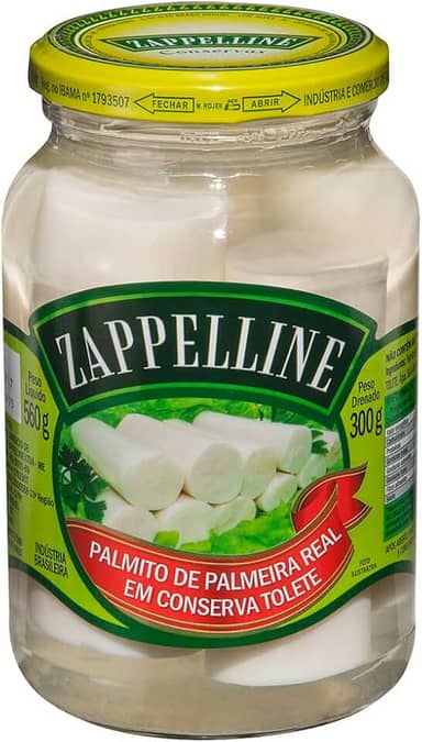 Palmito De Palmeira Real Inteiro Zappelline 300 G