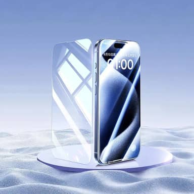 Pacote com 4 protetores de tela para celular, película de vidro temperado de alta sensibilidade ao toque