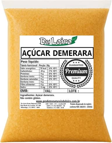 Açúcar Demerara - 350grs