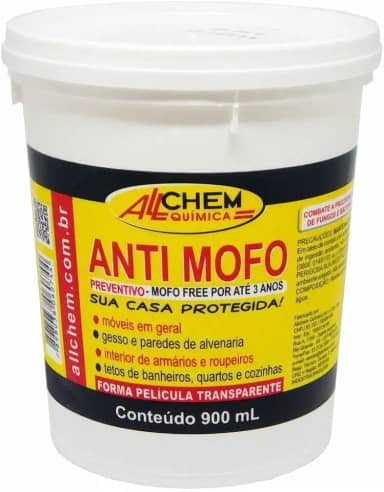 Fundo Antimofo Fungos Bactérias Preventivo Allchem 900ml