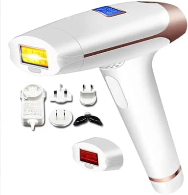 Depilador Laser de Pulsos Display LCD T009I - Preto - EPILADOR - 7 cm x 7 cm - Elétrico com fio - Remoção de pelos indesejados em diversas partes do corpo