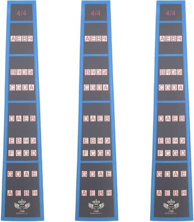 3 peças de guia de dedo de violino 4/4 adesivos de notas de escala de violino, adesivo de dedo para iniciantes de violino para aprendizagem em escala
