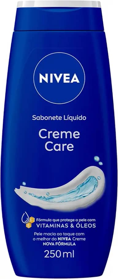 NIVEA Sabonete Líquido Creme Care 250ml - Sensação de pele intensamente hidratada com o melhor do NIVEA Creme, rende mais de 60 banhos