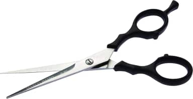 Marco Boni Tesoura Profissional Fio Laser P/ Corte Cabelo 6 5'' Cabo Plástico Aço Inox 1727B Preto 1 Unidade