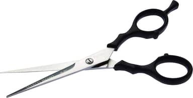 Marco Boni Tesoura Profissional Fio Laser P/ Corte Cabelo 6 5'' Cabo Plástico Aço Inox 1727B Preto 1 Unidade