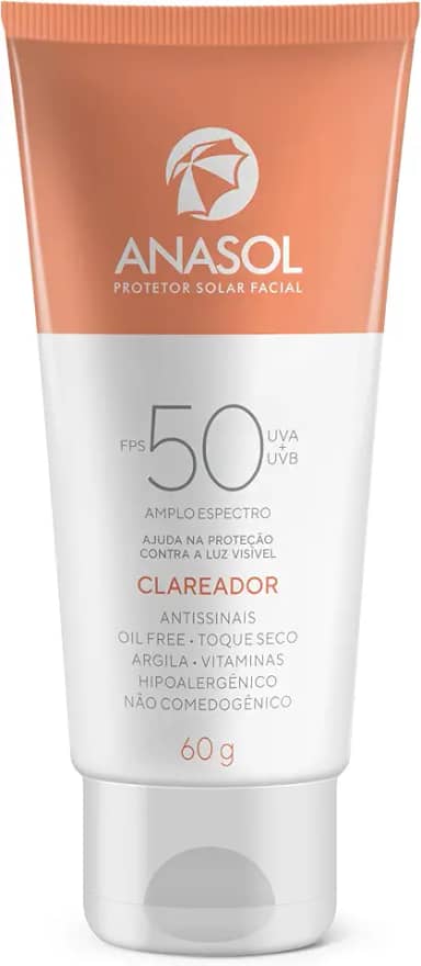 Anasol Protetor Solar Facial Clareador FPS50 60g