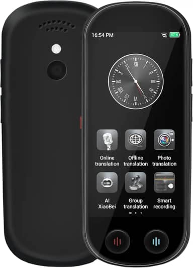 Dispositivo tradutor - Tradutor de idioma Ai em tempo real atualizado com mais de 150 idiomas, dispositivo de tradução bidirecional instantânea, tradução de entrada de foto de gravação offline para