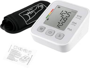 Medidor de Pressão Arterial Digital de Braço Automático com Tela LCD Grande, Memória para 2 Usuários, Detecção de Arritmia, Alta Precisão, Compacto e Fácil de Usar – Cuide da Sua Saúde em Casa!