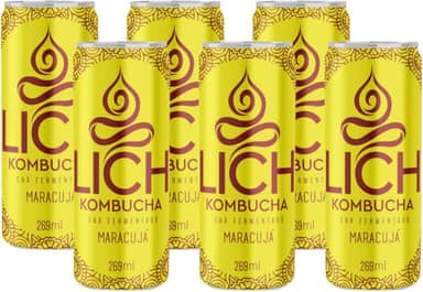 Lich Kombucha, Lich Kombucha Maracujá - Pack Com 6 Unidades 269ml