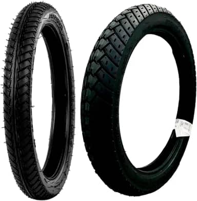 2 Pneus Dianteiro e Traseiro Maggion Cg Titan 125 150 Fan 160 Ybr - C/Câmara