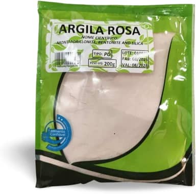 Argila Rosa em Pó 200g | Limpeza Suave, Revitalização e Cuidado para Peles Sensíveis