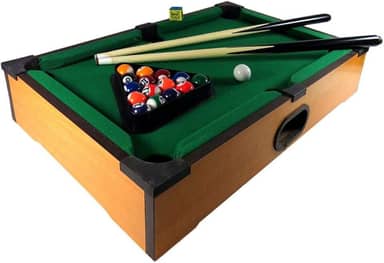 Jogo mesa mini bilhar sinuca snooker 51 X 31 X 9cm completo