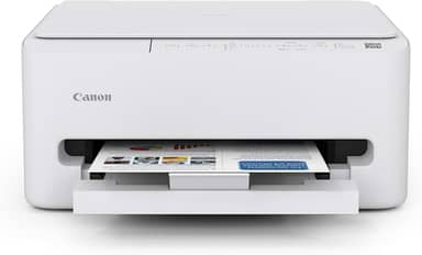 Canon PIXMA TS4320 Impressora jato de tinta colorida sem fio para impressão duplex, branca – Impressora doméstica econômica com copiadora/scanner, design compacto, fácil configuração, garantia