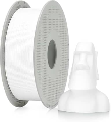 Filamento 3d Bambu Lab Pla Matte Fosco 1kg 1,75mm Com Carretel Reutilizável Cor Branco Marfim 11100
