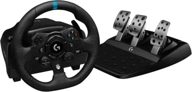Volante Logitech G923 para Xbox Series X|S, Xbox One e PC com Force Feedback TRUEFORCE, Pedais Responsivos, Launch Control e Acabamento em Couro