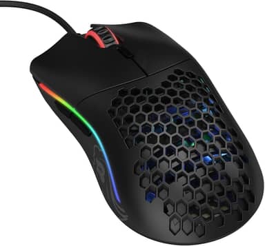 Glorious Gaming Mouse - Modelo O Minus 58 g Superlight Honeycomb Mouse, mouse com luzes - Mouse preto fosco, mouse USB para jogos