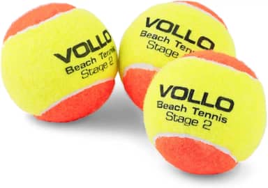 Kit Bola de Beach Tennis Vollo Stage 2 com 3 Unidades VBT001