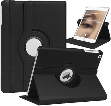 Capa Case Giratória para iPad 9ª 8ª 7ª Geração iPad 10.2" e iPad Pro/Air 3 de 10.5" (Preta)