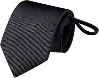 Gravata preta sólida premium clássica formal para estilo sofisticado masculino, Preto