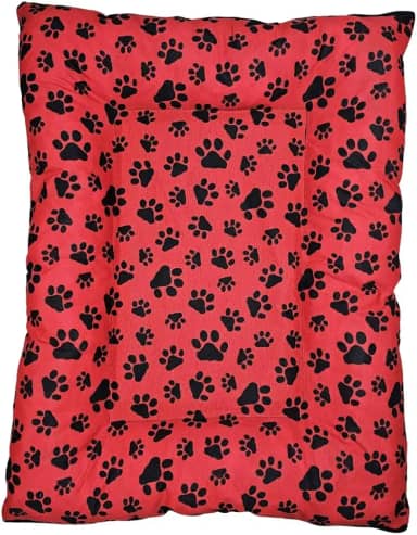 Cama Colchonete Pet para Cachorro ou Gato Pequena Média Grande Macio Lavável (Vermelho, P)