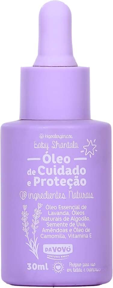 Baby Shantala, Óleo de multifuncional para cuidado e proteção, Sleep Baby, Aroma Lavanda, 30ml