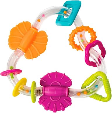 BUBA Chocalho De Atividades Com Mordedor, Colorido, Baby