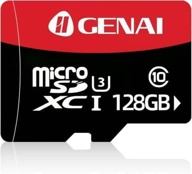 Cartao de Memoria 128GB, Professional Cartão Micro SD, Velocidade de Leitura 80Mbs, Cartão de Memória para Smartphones, Tablets, Câmeras de Ação, GPS, Drones