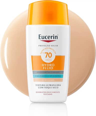 Eucerin Protetor Solar Hydro Fluid Facial Cor Clara FPS70 50ml