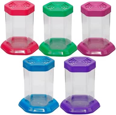 Aquário para Peixe Betta com Tampa – Beteira Sextavada em Acrílico 1L (Azul)