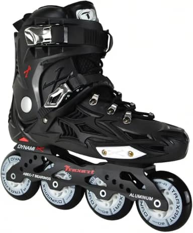 Patins Traxart Dynamix Preto Profissional Abec 7 80mm Urban