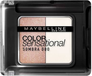 Sombra Duo Color Sensational Indie, Maybelline, Branco/Marrom Claro