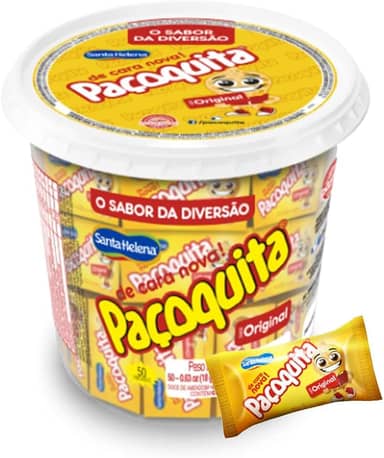 Paçoca Rolha Paçoquita Embalada 750g - Santa Helena