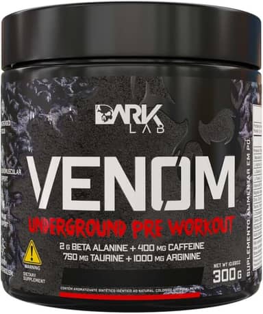Pré-Workout Venom Underground Pré-Treino 300G Dark Lab (300g, Mango Loko)