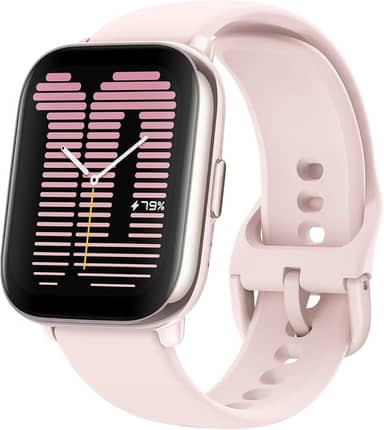 Relógio inteligente Amazfit Active 42 mm A2211, GPS, Amazon Alexa integrado, Bluetooth, bateria de 14 dias, mais de 120 modos esportivos, Android e iPhone (Pink)