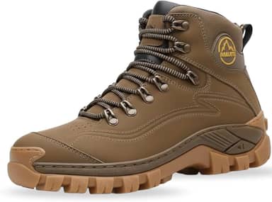Bota de Trilha Coturno Adventure Ranger em Couro Legítimo Blaqueado N7