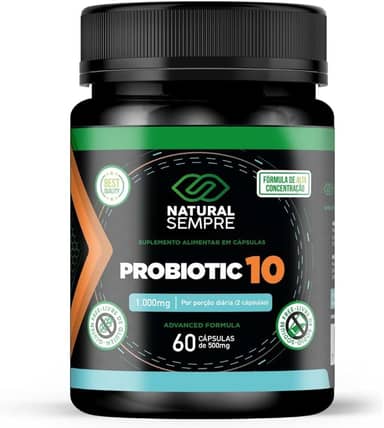 Probiotic 10 1.000mg 60 Cápsulas Natural Sempre