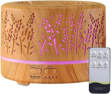 Difusor Aromatizador Ambiente Para Óleo Essencial 700ml - Flores Bmax - Marron Claro