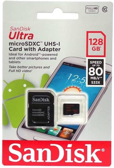 CARTAO MICRO SD 128GB CLASSE 10