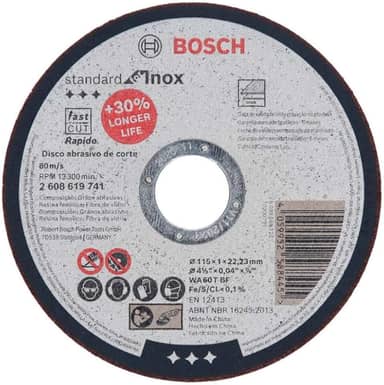 Bosch Disco de corte PRO StainlessSteel&Metal 115x1,0mm Reto