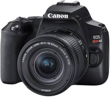 Câmera Canon SL3 DSLR com 24.1MP, 3", Gravação em Full HD - EF-S 18-55MM, Compacto