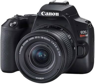 Câmera Canon SL3 DSLR com 24.1MP, 3", Gravação em Full HD - EF-S 18-55MM, Compacto