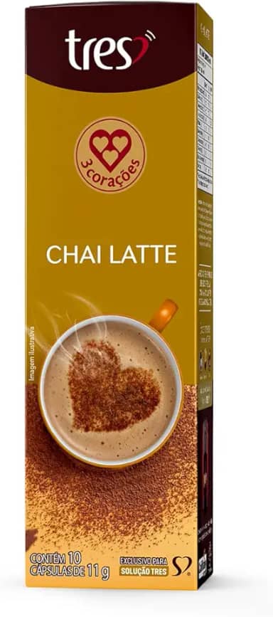 3 Corações Cápsula Chai Latte TRES - 10 Unidades