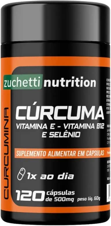 Curcuma em capsulas curcuma Longa Natural 500mg 120 Cápsulas Açafrão Terra Puro Pura