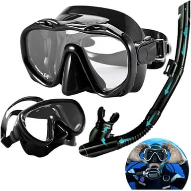 Kit Mergulho Máscara Óculos Lentes Profissional Snorkel Nfe Praia Piscina Adulto Juvenil