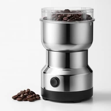 Moedor de Café Elétrico Triturador de Grãos, Sementes, Especiarias, Temperos, Amendoim, Ervas Secas, Portátil e Rápido com Lâminas Inox, Tampa Transparente, Baixo Ruído, Uso Doméstico e Cozinha